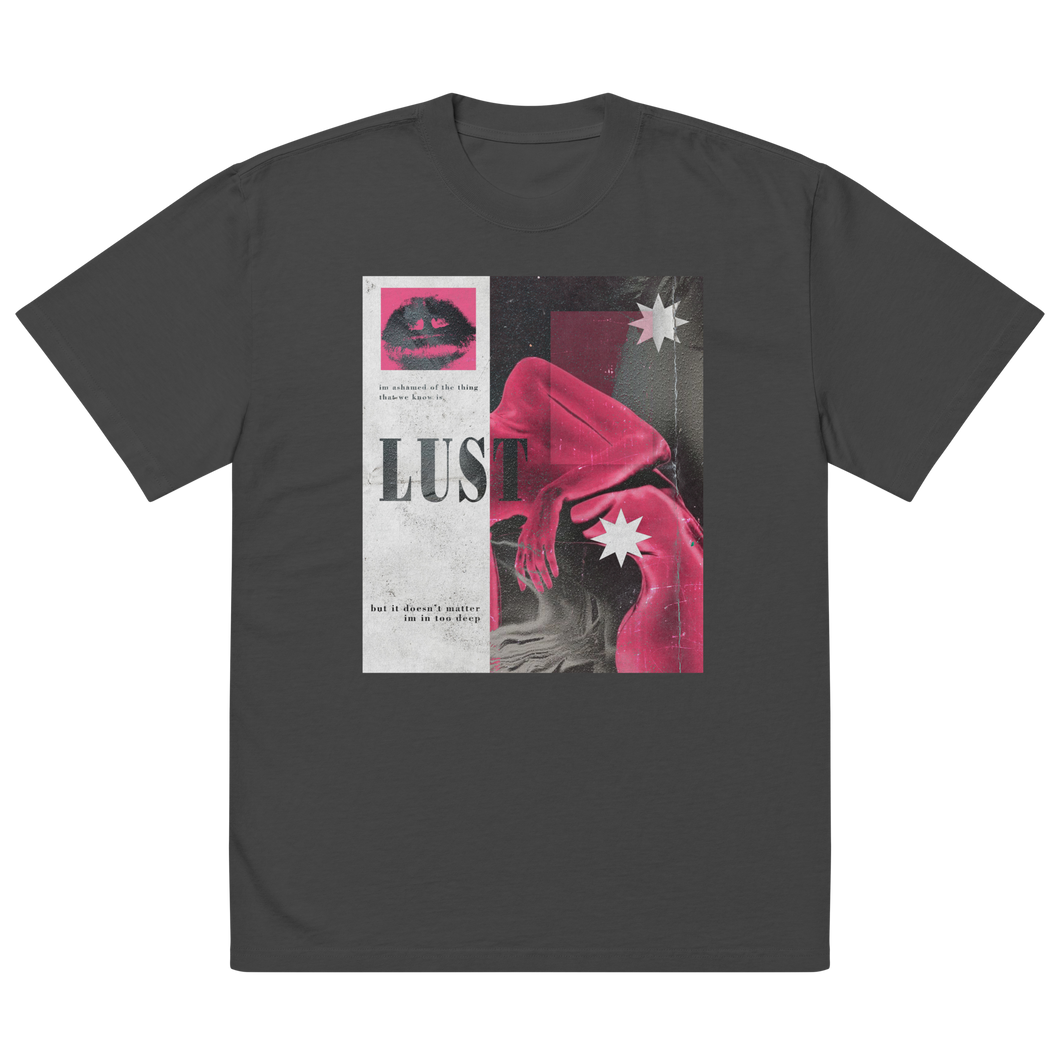LUST | Oversized Faded Graphic Tee